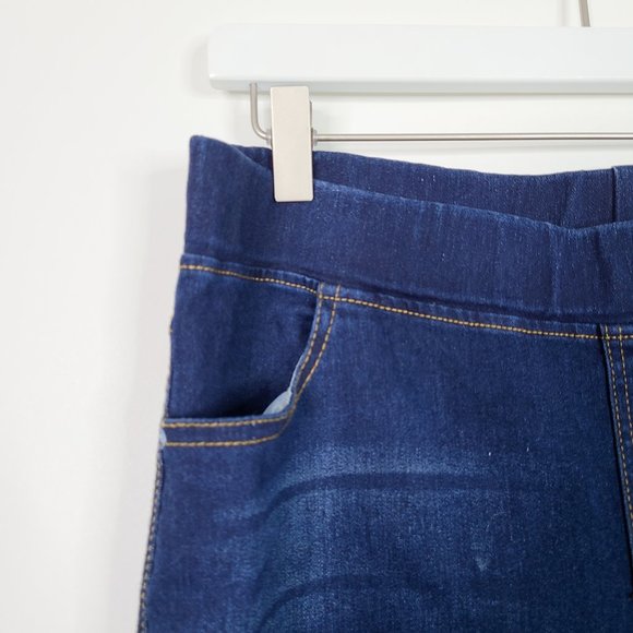 JVINI Pull-On Ripped Destroyed Stretch Skinny Denim Jegging Jeans Size 1XL - Picture 5 of 8